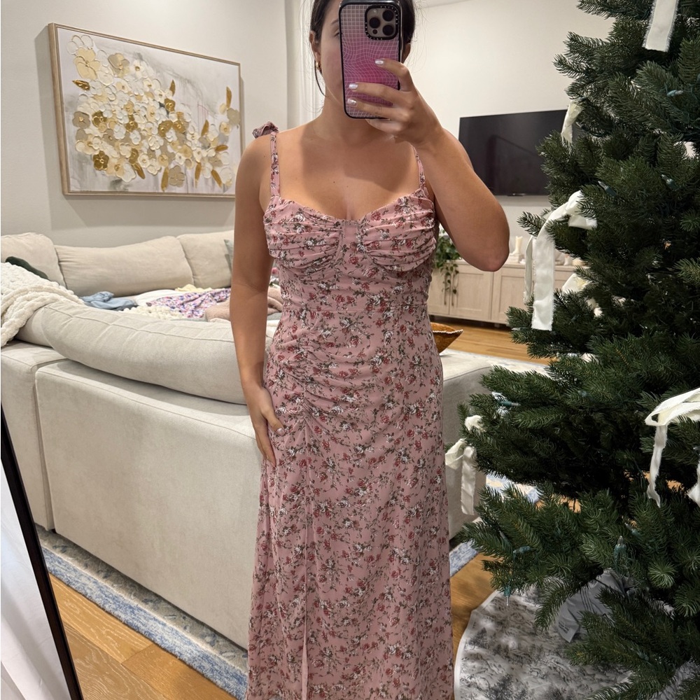 Floral Pink Maxi Dress by ASTR the label